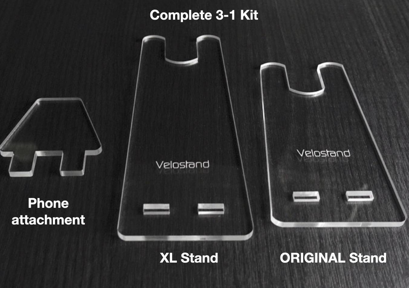 Velostand ORIGINAL + XL + PHONE attachment (3-in-1 BUNDLE)